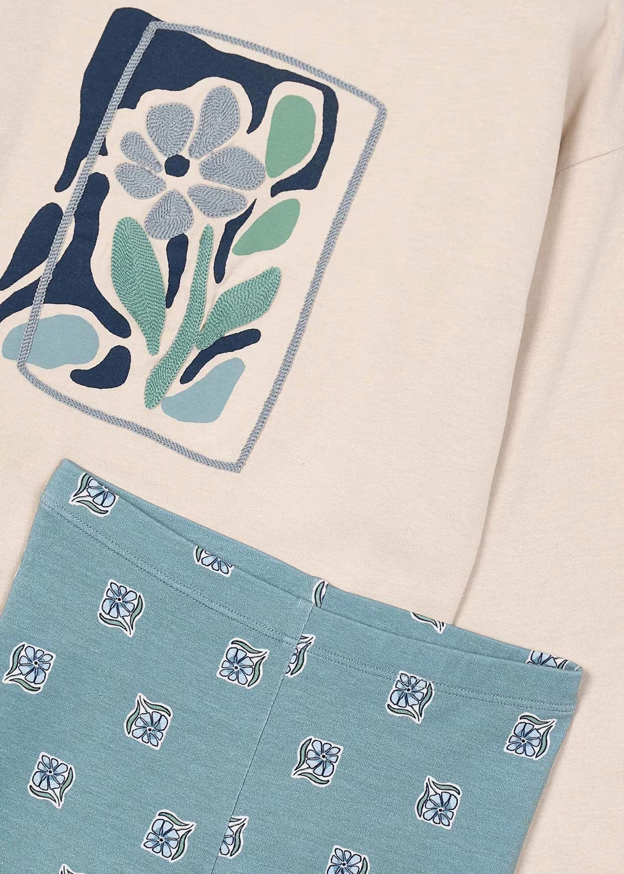 Conjunto Leggins Flor Marino
