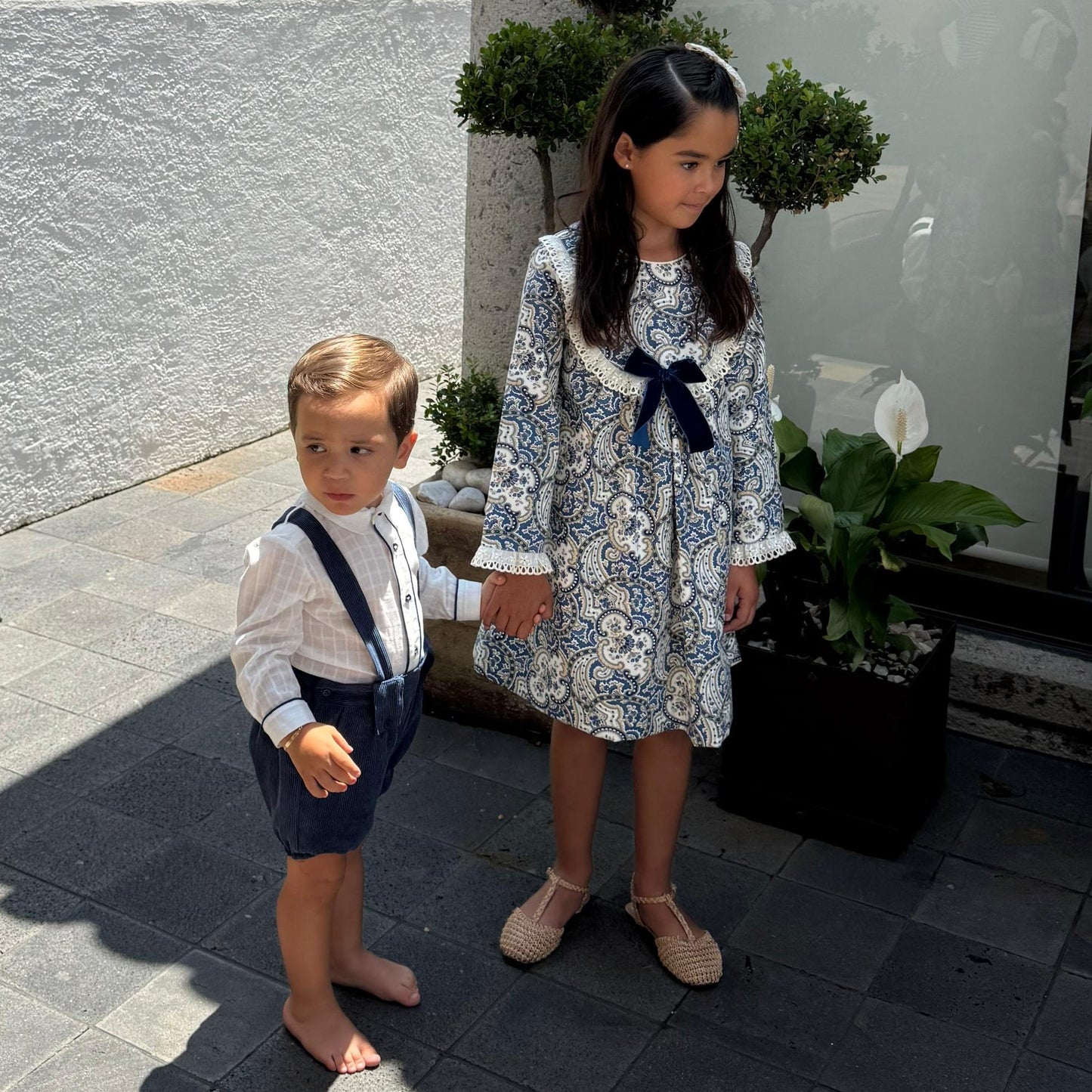Conjunto Camisa Con Bermuda Azul