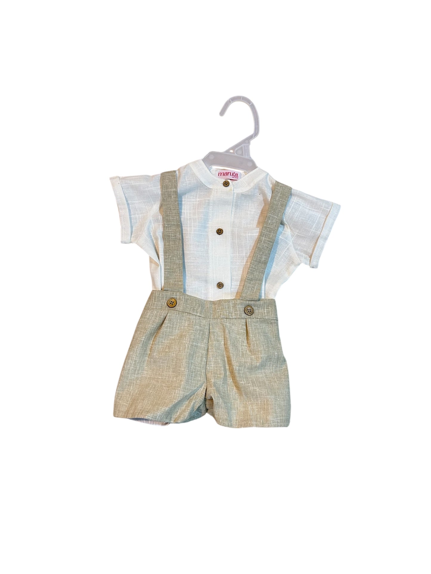 Conjunto Overol Beige