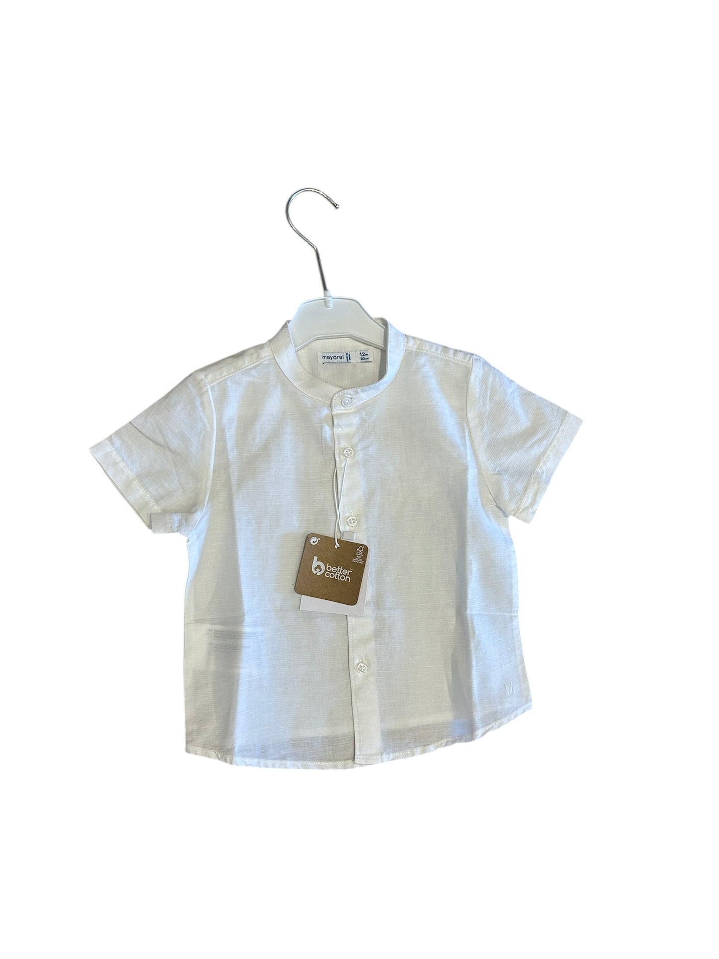 Camisa blanca manga corta