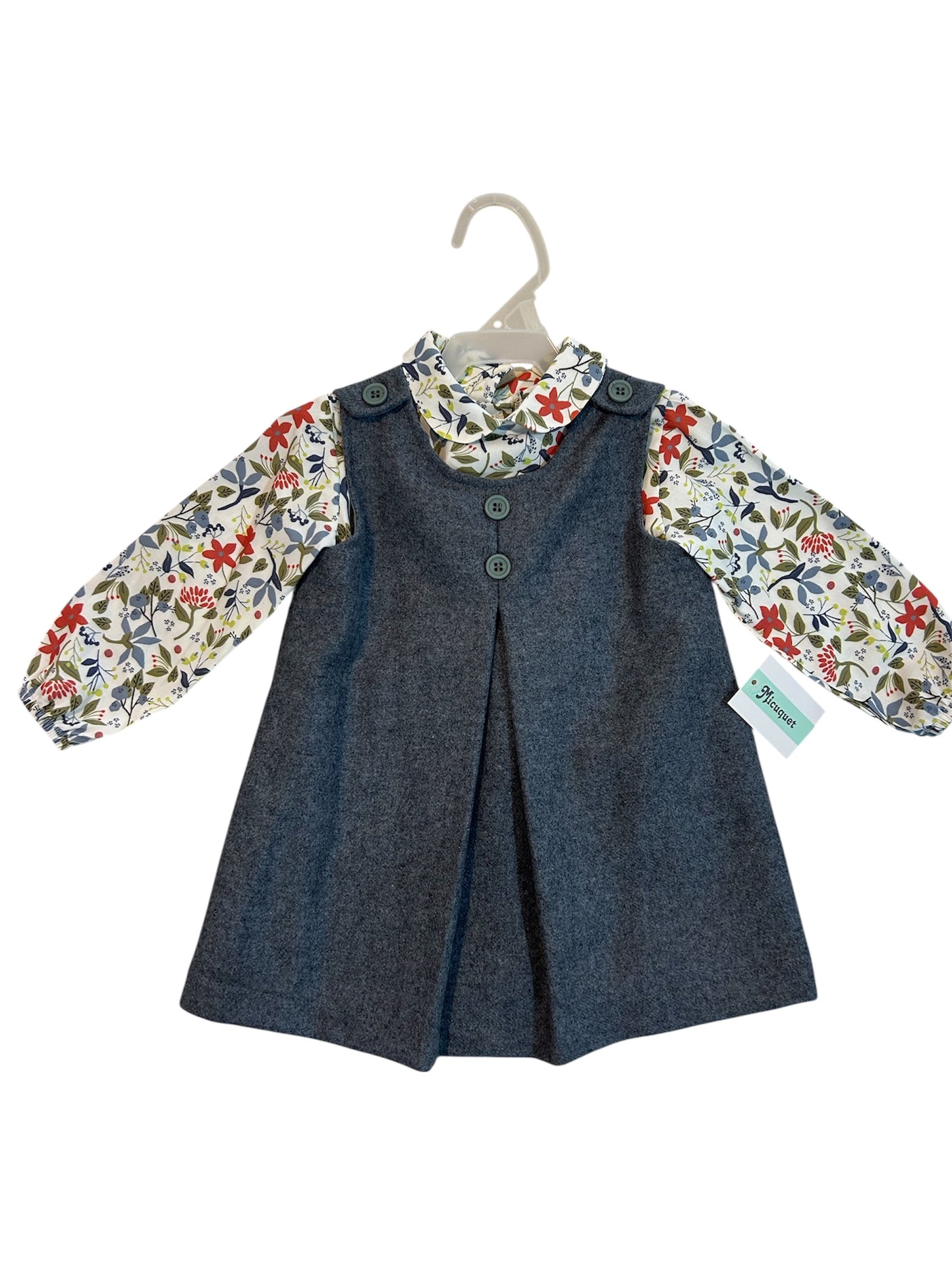 Jumper Gris Con Camisa
