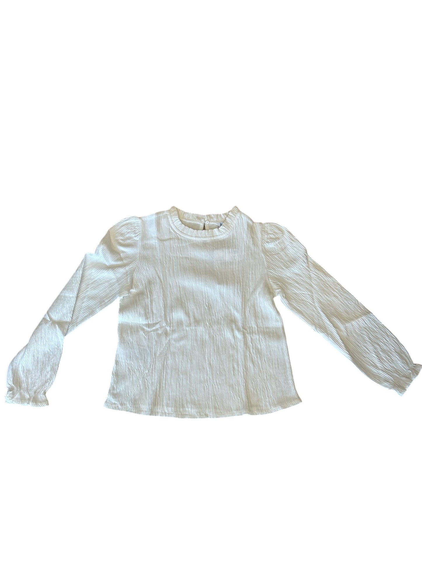 Blusa Crema Manga Larga