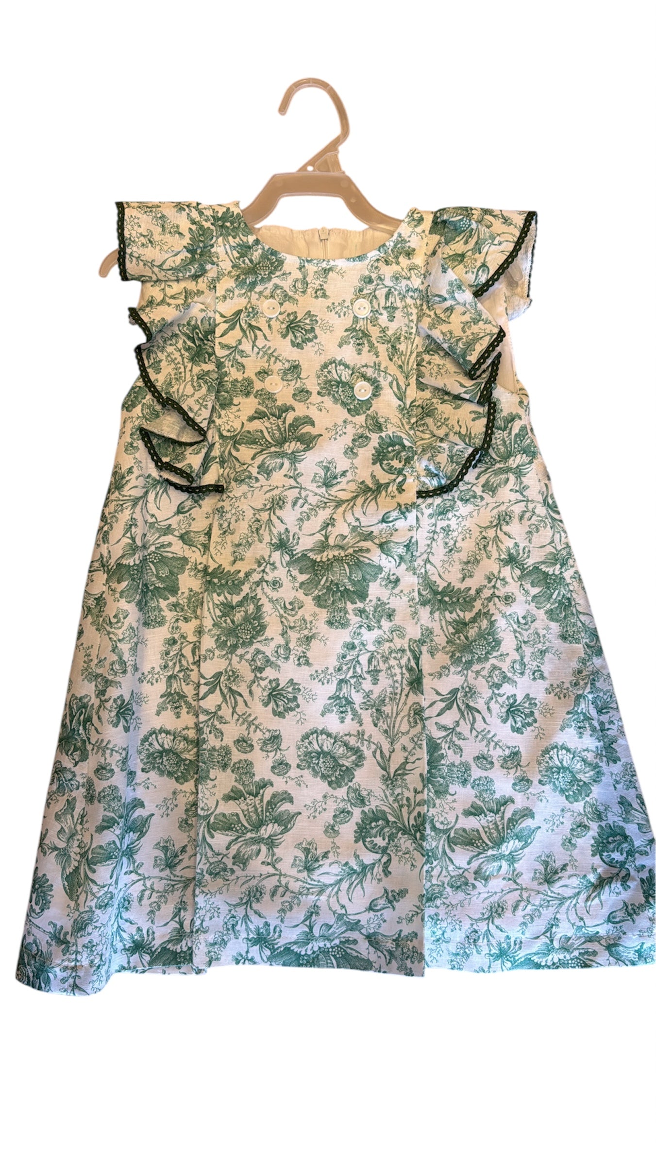 Vestido Flores Verde