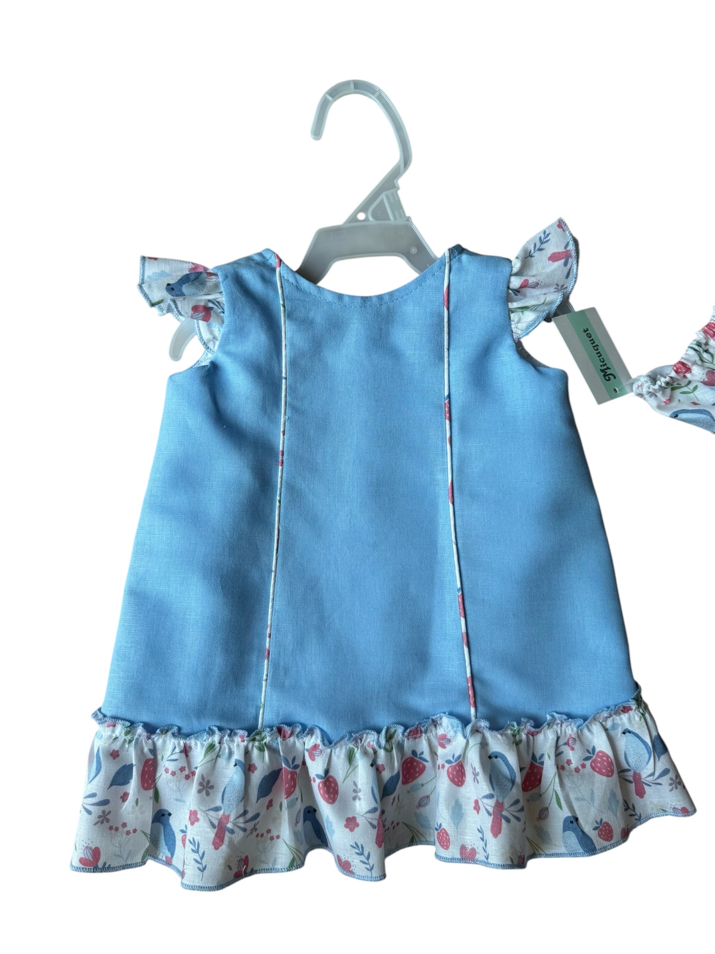 Vestido Azul Pájaros