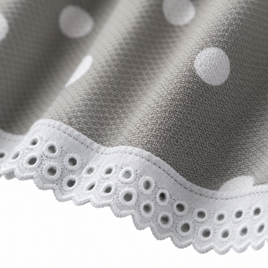 Vestido Gris Lunares