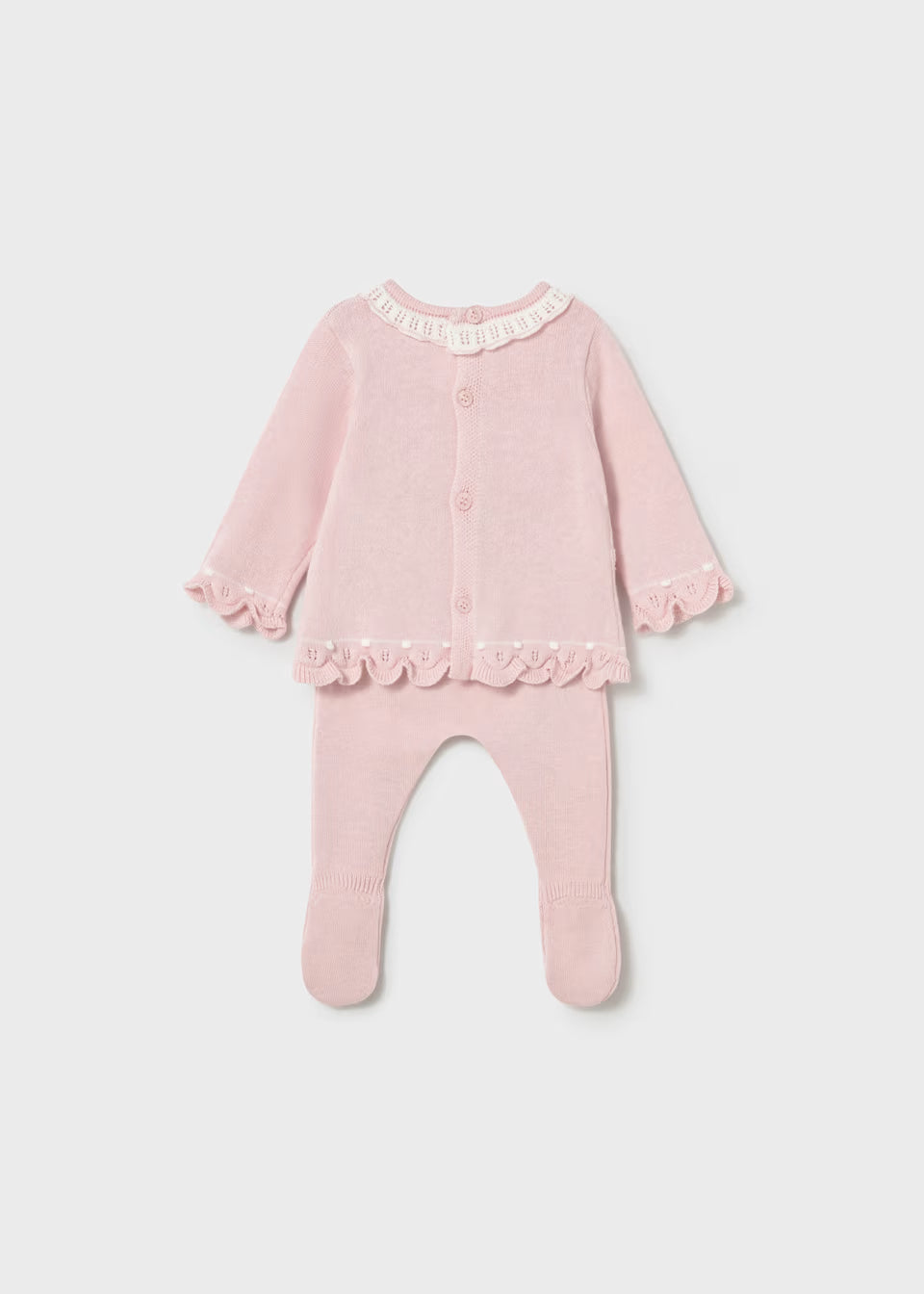 Conjunto Tejido Rosa