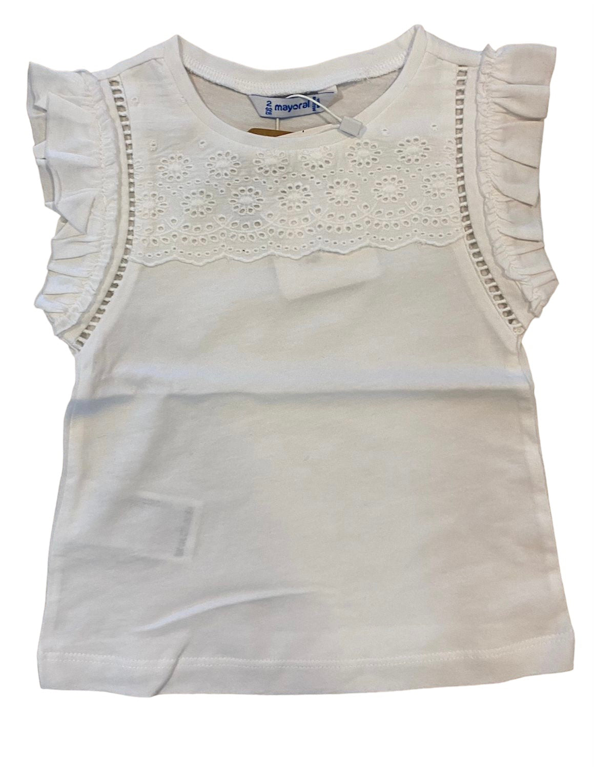 Blusa blanca con bordado
