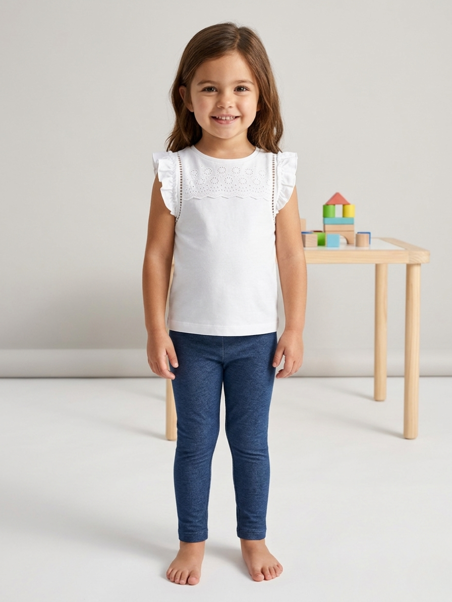 Blusa blanca con bordado