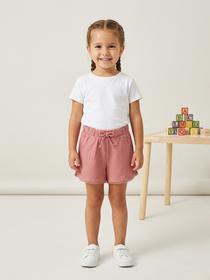 Short rosa con elástico