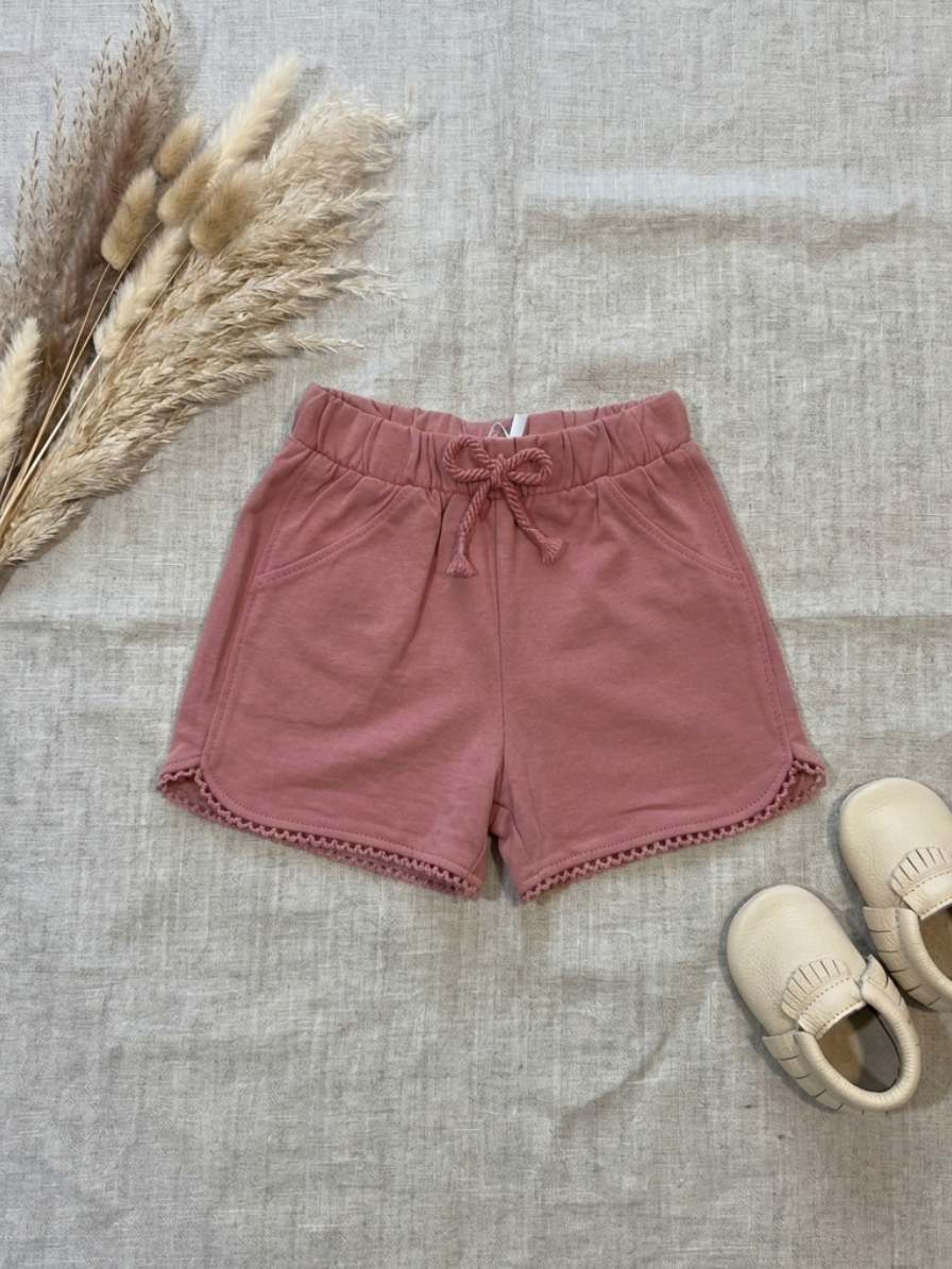 Short rosa con elástico