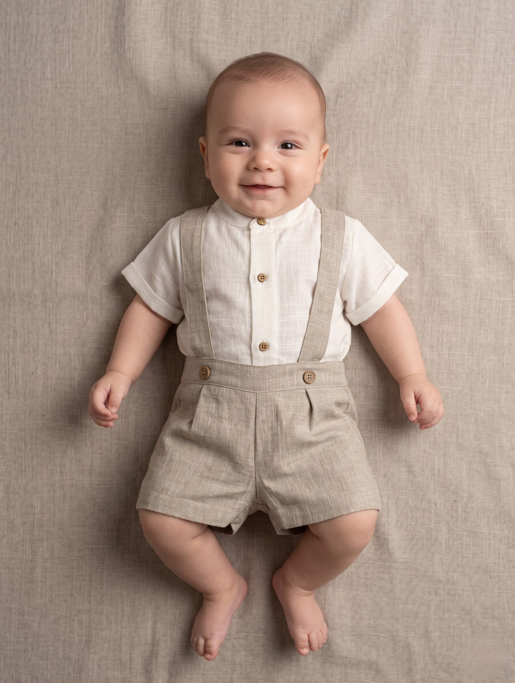 Conjunto Overol Beige