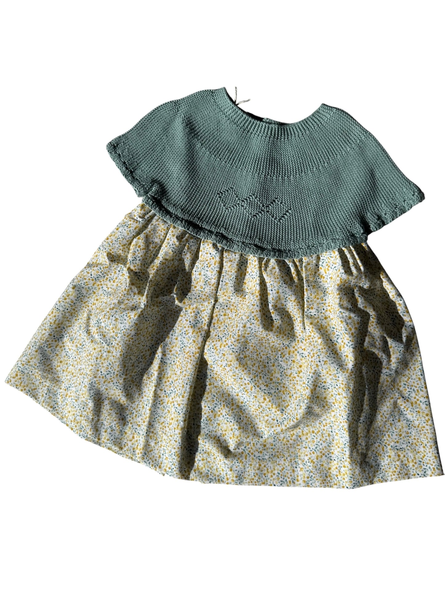 Vestido combinación tejido