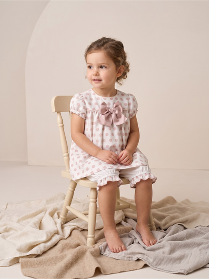 Vestido lunares rosa