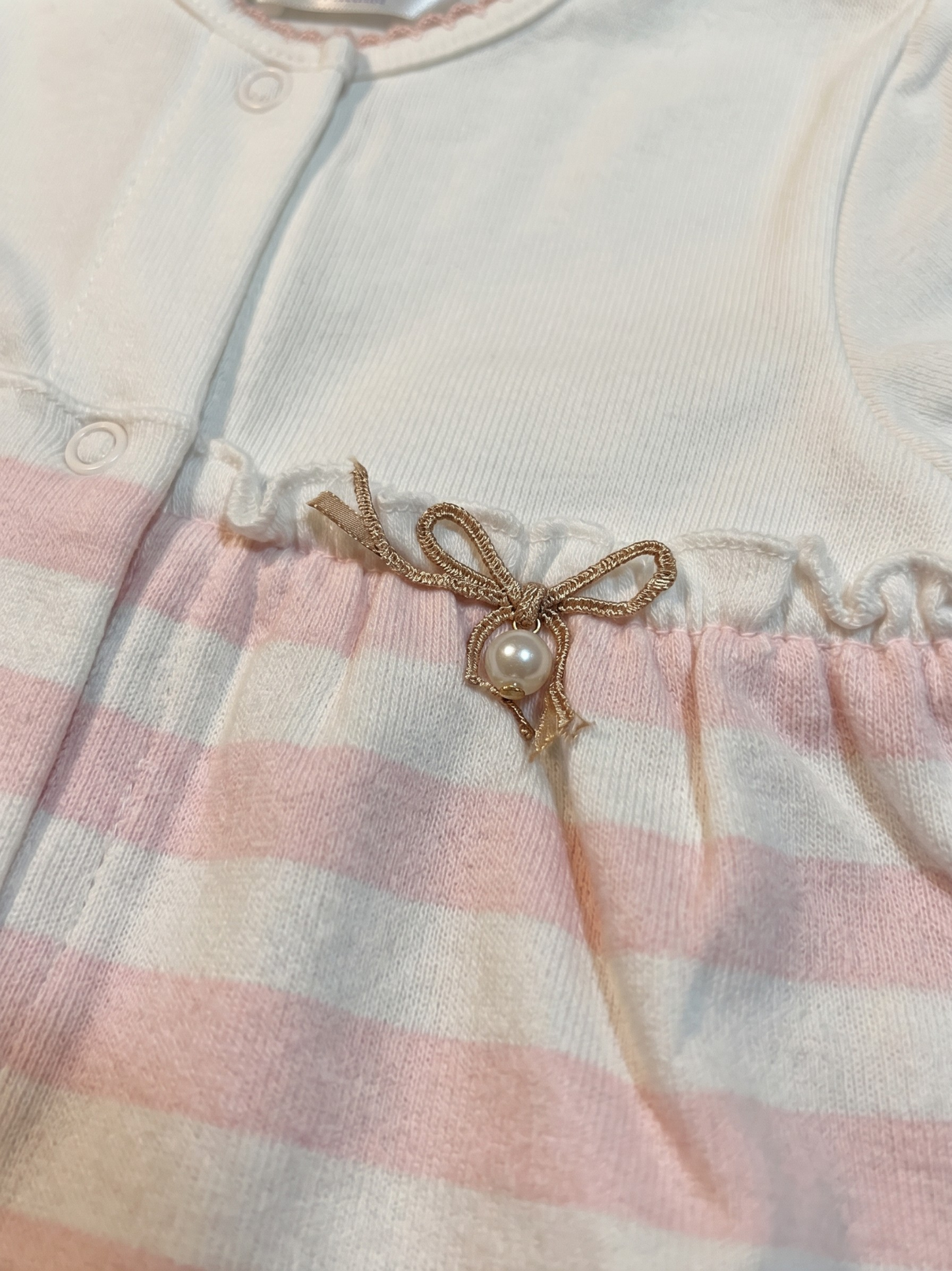 Pijama rayas rosas