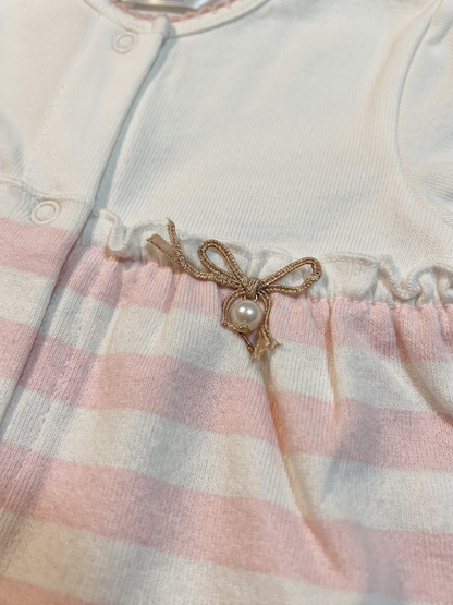 Pijama rayas rosas