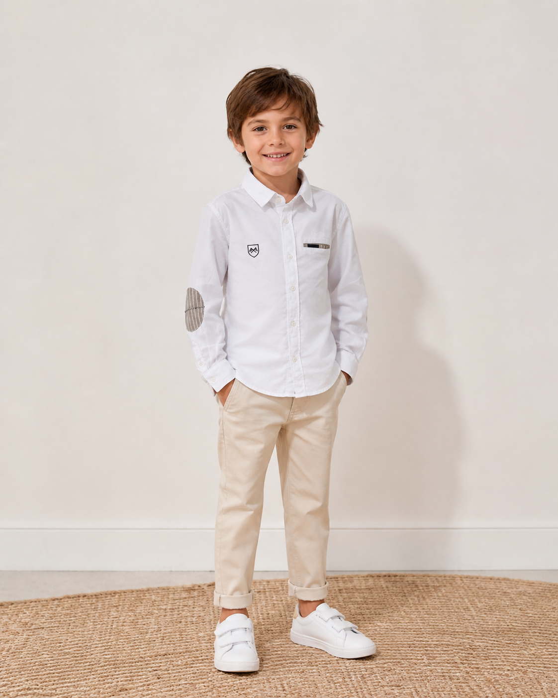 Camisa manga larga con parches