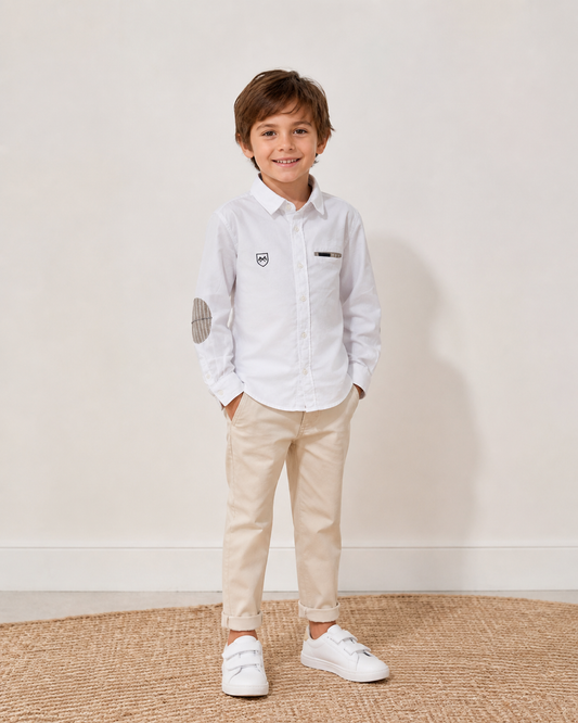 Camisa manga larga con parches
