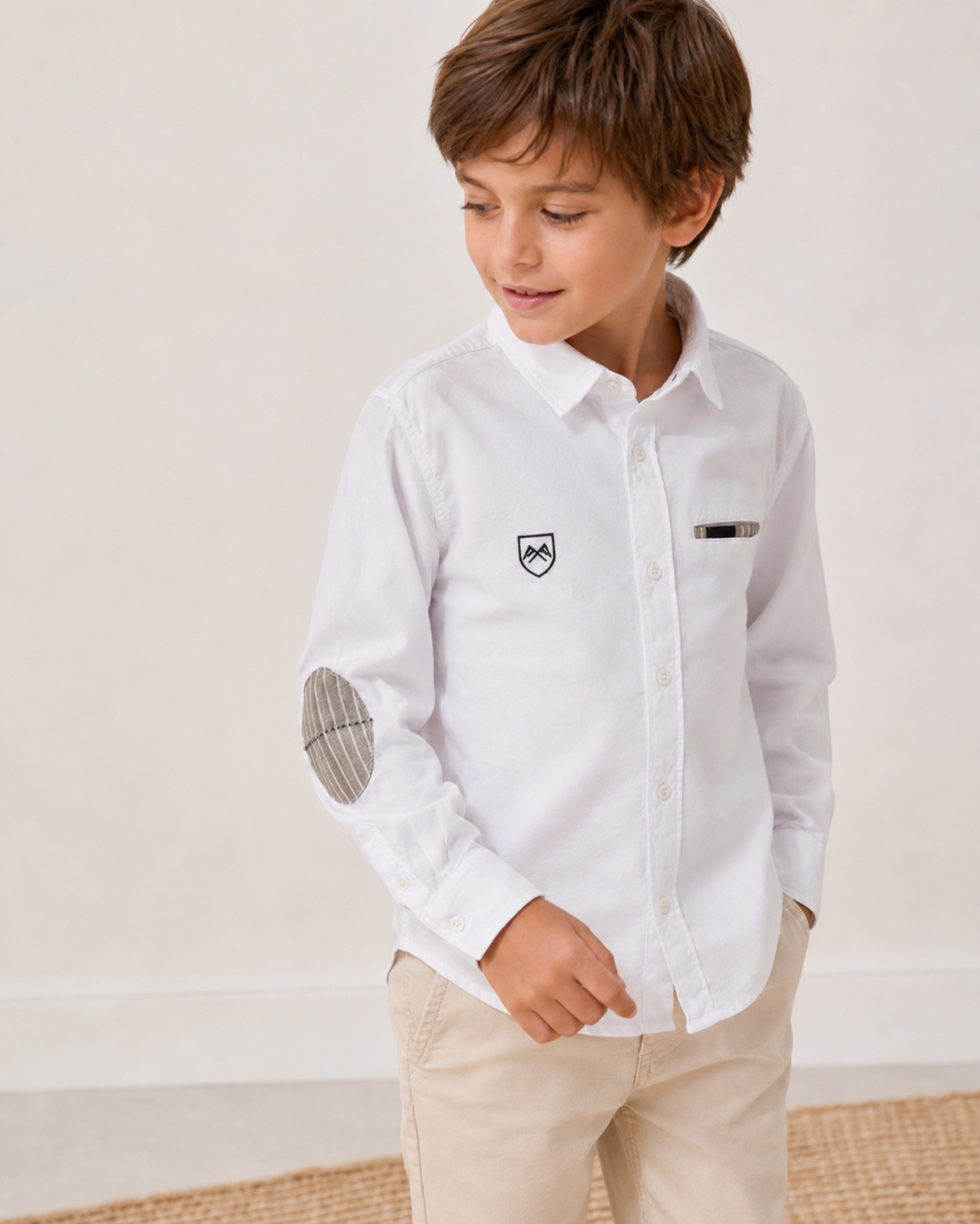 Camisa manga larga con parches