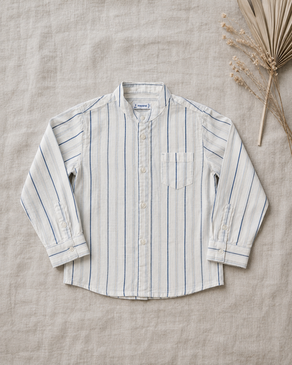 Camisa de botones a rayas