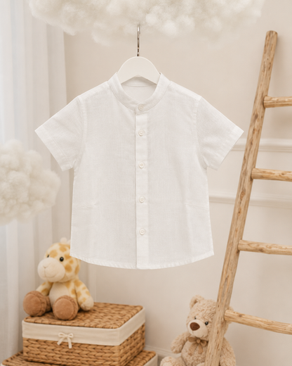 Camisa blanca manga corta