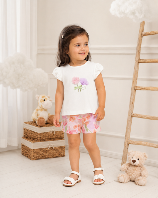 Conjunto Short Flores