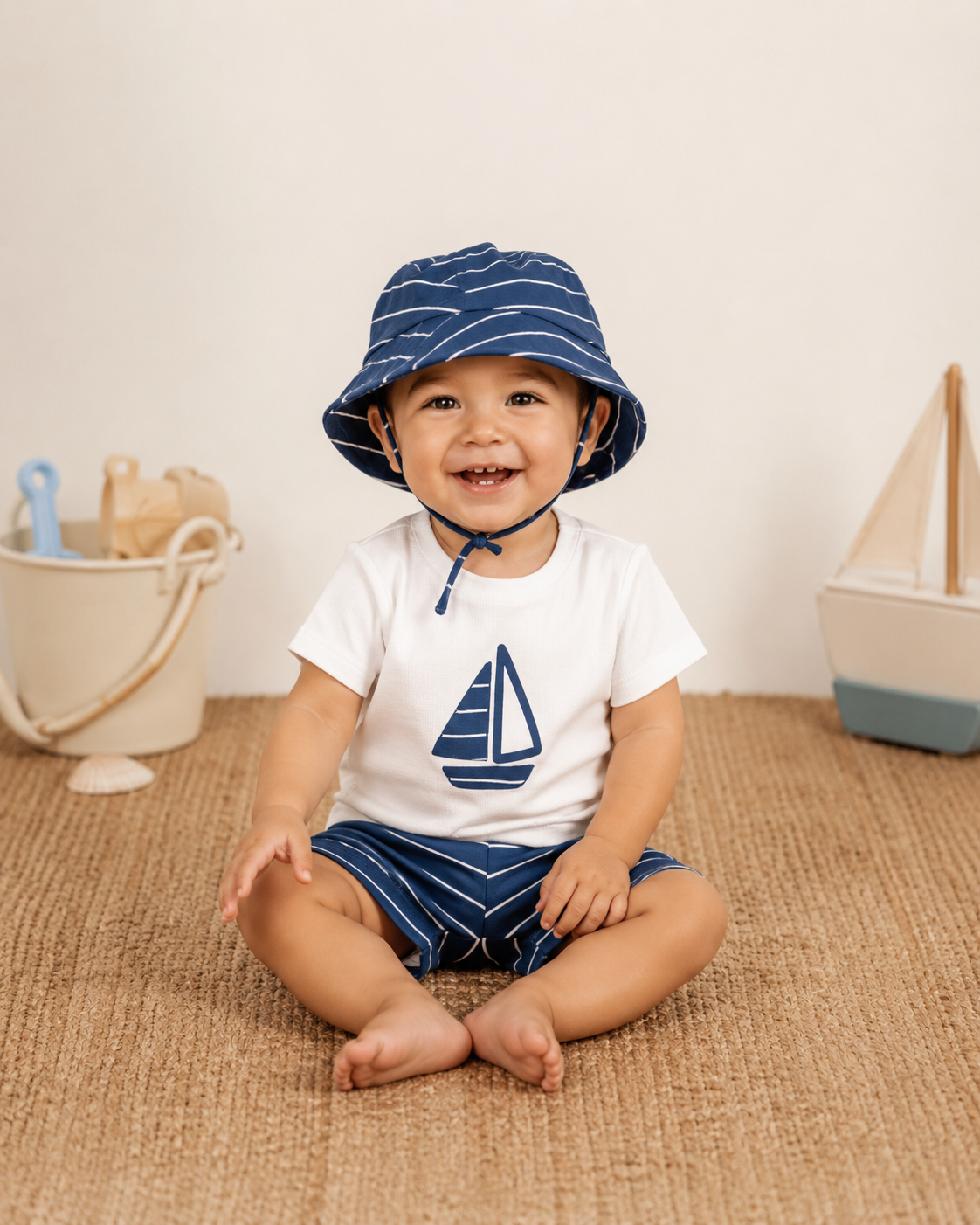 Conjunto azul barco