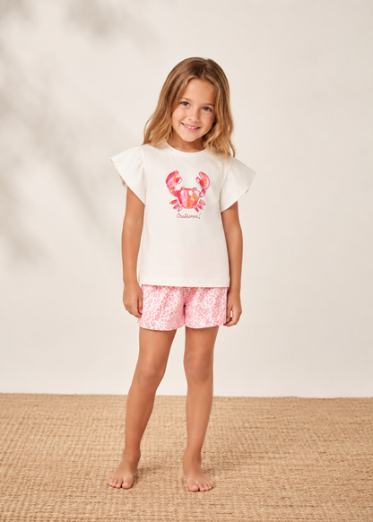 Playera Blanca Cangrejo