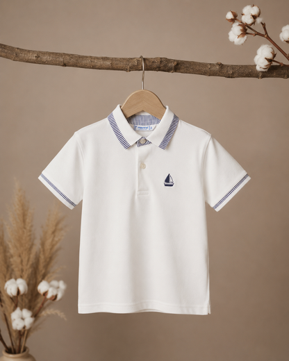 Polo Blanca Barco