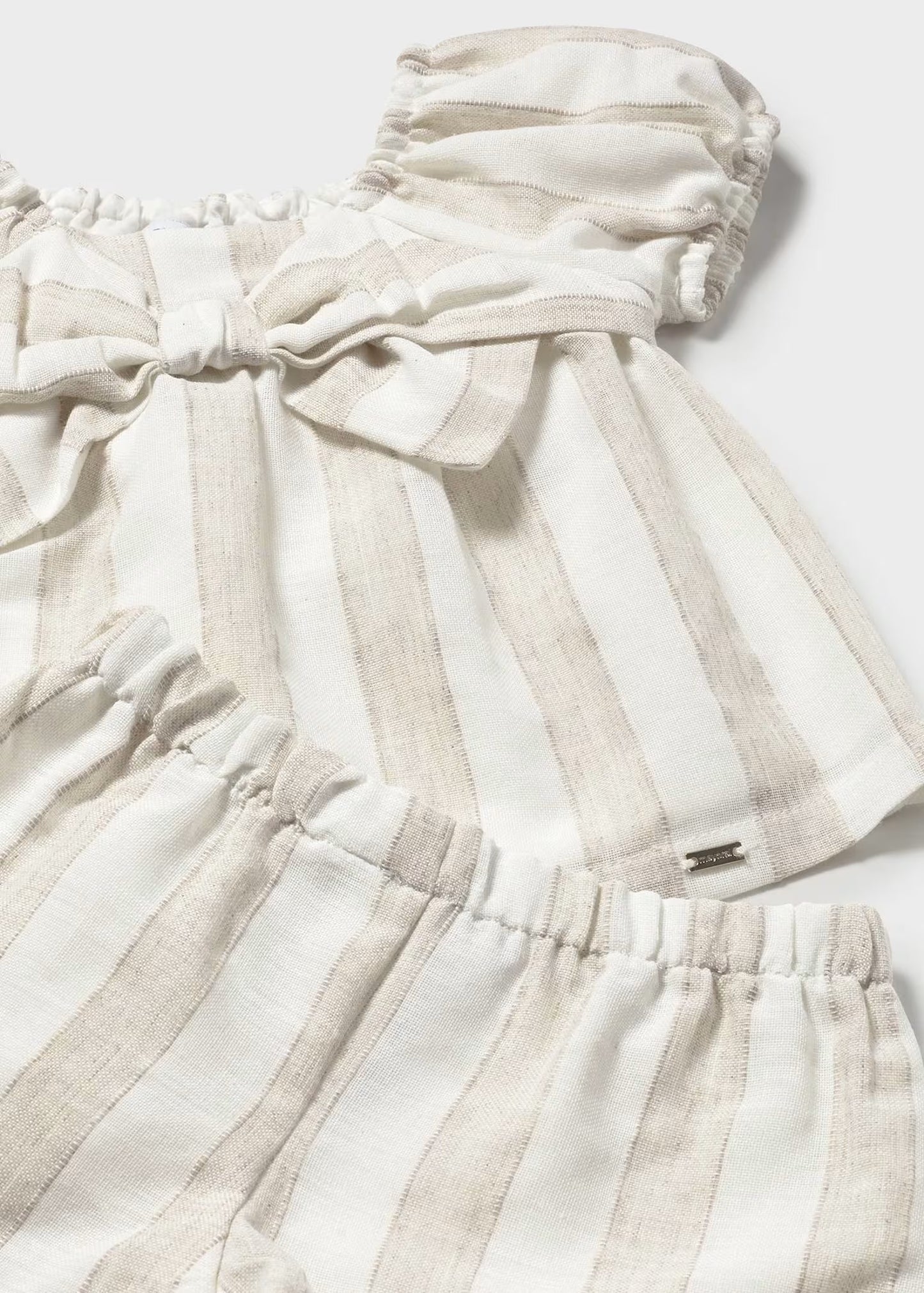 Conjunto Rayas Beige