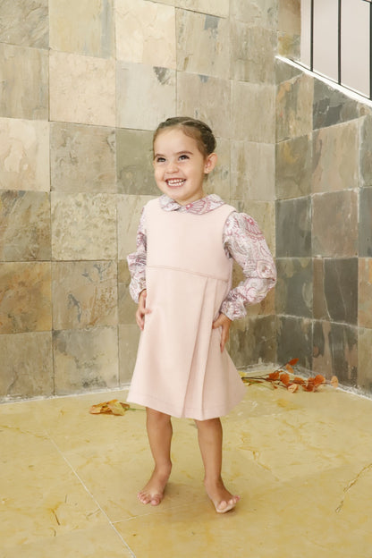 Jumper Rosa Con Camisa