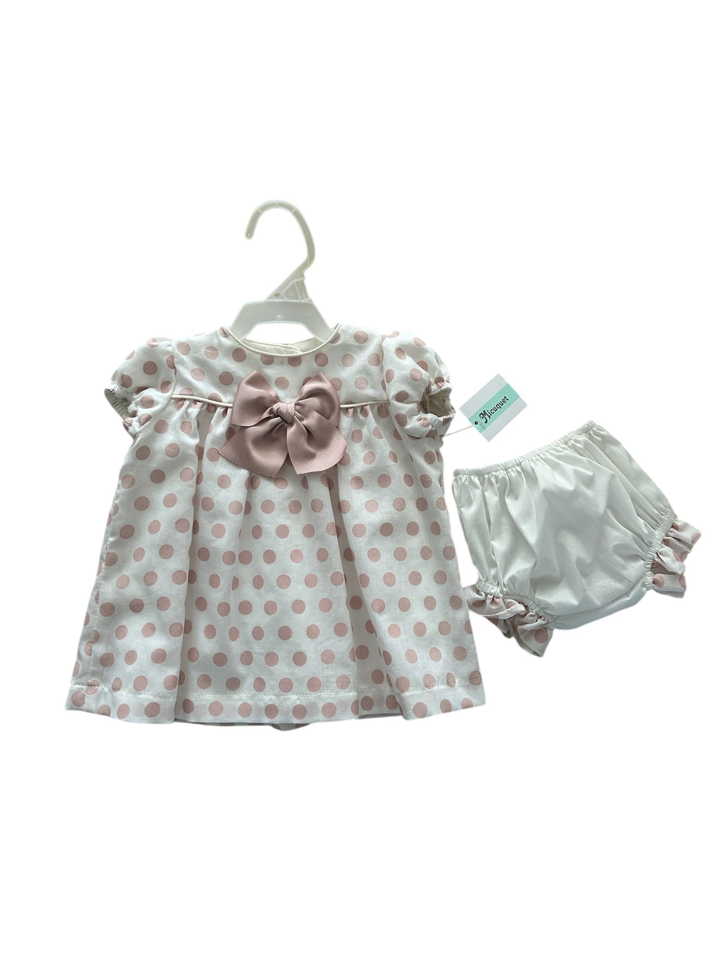 Vestido lunares rosa