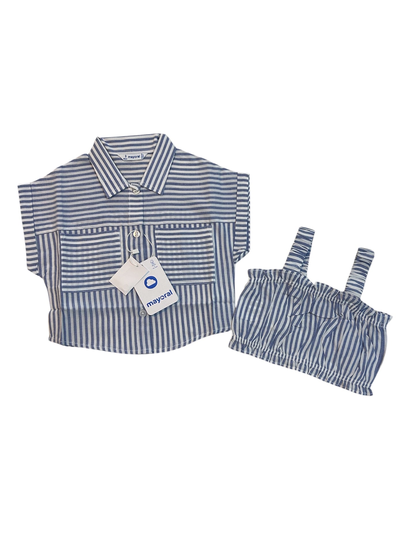 Blusa y Top de Rayas