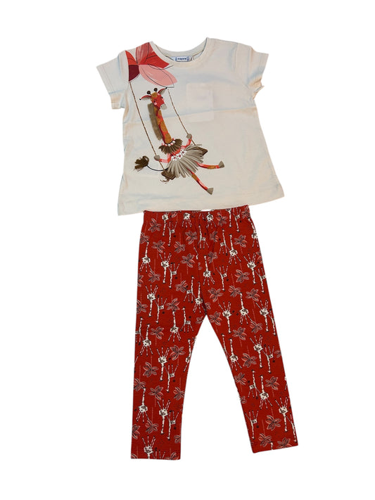 Conjunto jirafa leggins y blusa