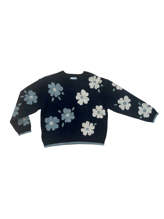 Suéter Azul Flores