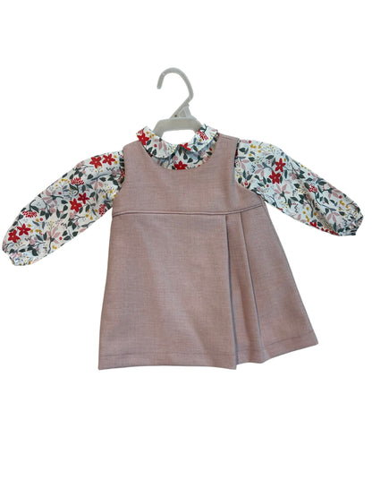Jumper Rosa Con Camisa