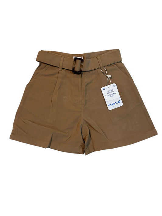 Bermuda Camel con Cinturón
