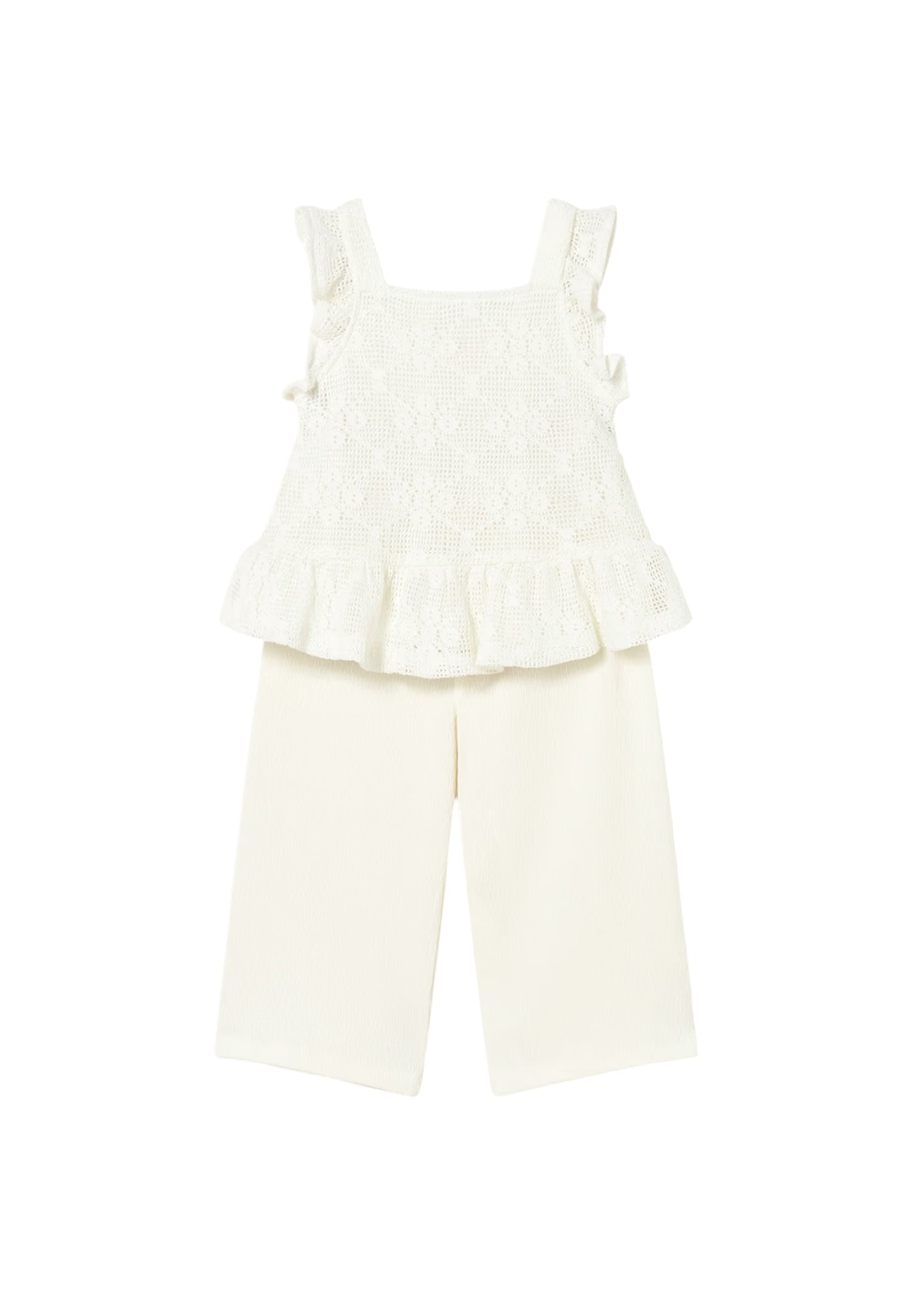 Conjunto Pantalón y Blusa Nata