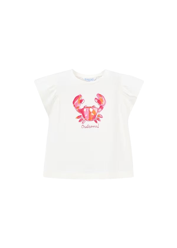 Playera Blanca Cangrejo