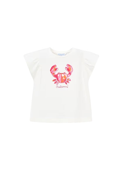 Playera Blanca Cangrejo