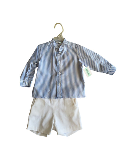 Conjunto Camisa Rayas Azules