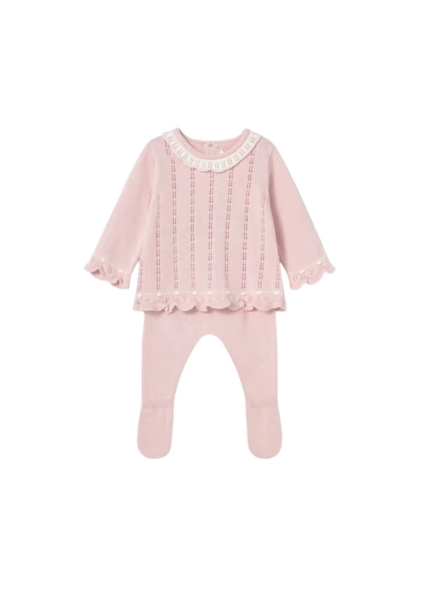 Conjunto Tejido Rosa