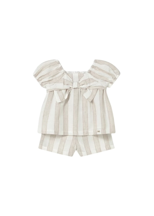 Conjunto Rayas Beige