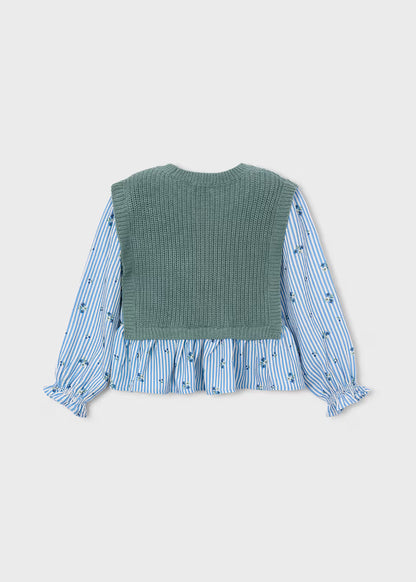 Blusa con chaleco integrado