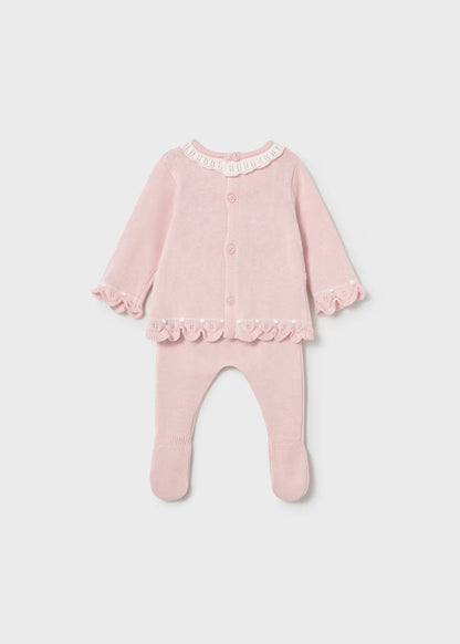 Conjunto Tejido Rosa