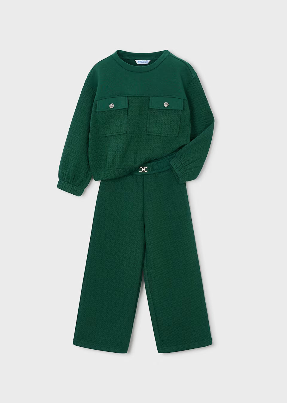 Conjunto verde pantalón y sueter