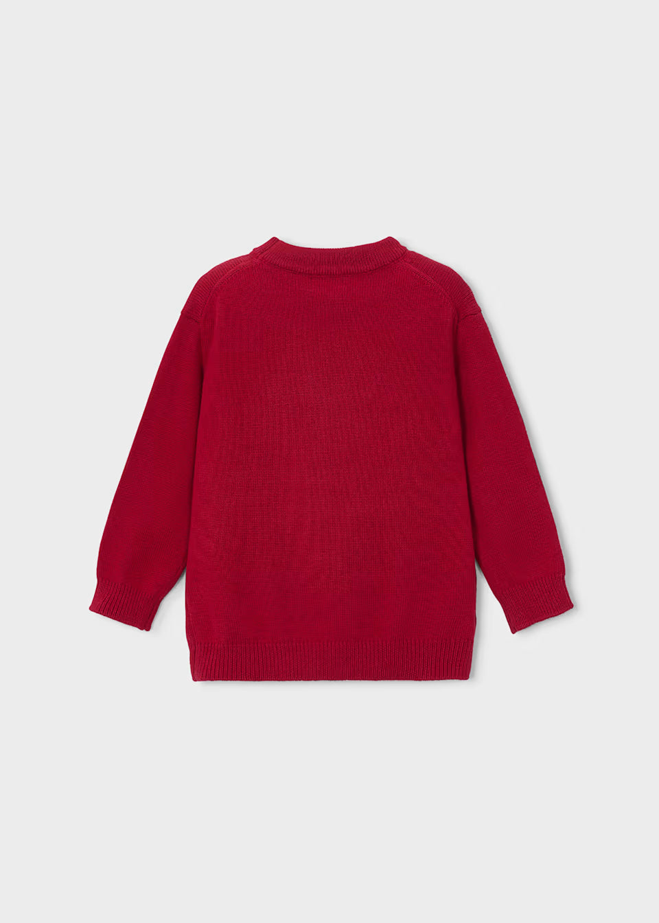 Sueter tejido rojo oso