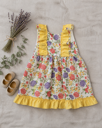 Vestido Flores Amarillo